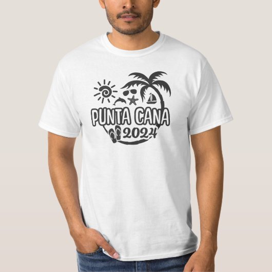 2024プンタカナバケーションアンドトリップデザイン Tシャツ (正面)