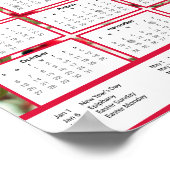 2024ポーランドのカレンダーとポーランドの休日のダウンロード ポスター (角)