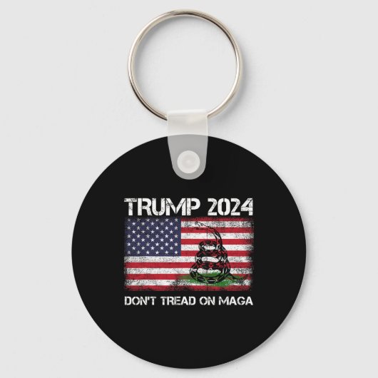 2024マグアアメリカ米国国旗のヘビを踏まない キーホルダー (正面)