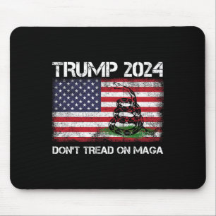 2024マグアアメリカ米国国旗のヘビを踏まない マウスパッド