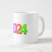 2024マグカッププリント。 ジャンボコーヒーマグカップ (正面右)