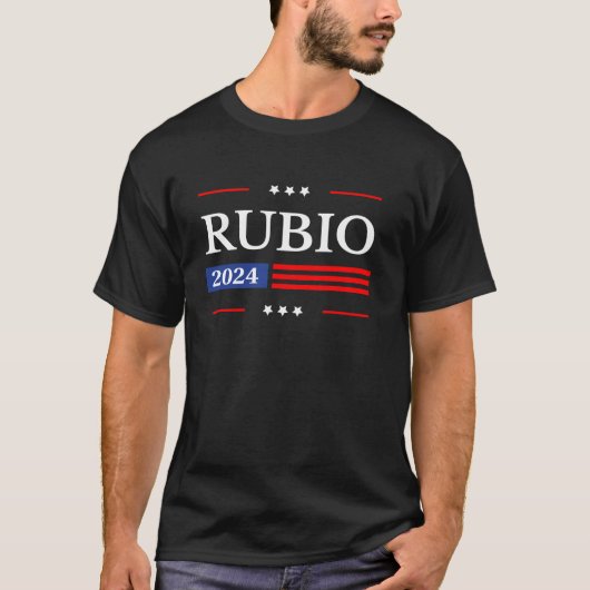 2024マルコ・ルビオ米国国旗アメリカ Tシャツ (正面)