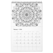 2024マンダラ カレンダー (2月 2026)