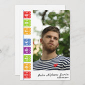 2024メキカラフルシコフィエスタ卒業パーティー サンキューカード (正面/裏面)