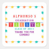 2024メキカラフルシコフィエスタ卒業パーティー スクエアシール (正面)