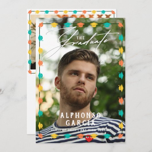 2024メキシカラフルコ卒業発表 招待状 (正面/裏面)