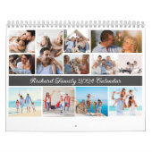 2024モダンカスタム年の写真自分の家族を作る カレンダー (カバー)