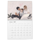 2024モダンカスタム年の写真自分の家族を作る カレンダー (1月 2027)