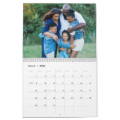 2024モダンカスタム年の写真自分の家族を作る カレンダー (3月 2026)