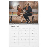 2024モダンカスタム年の写真自分の家族を作る カレンダー (2月 2027)