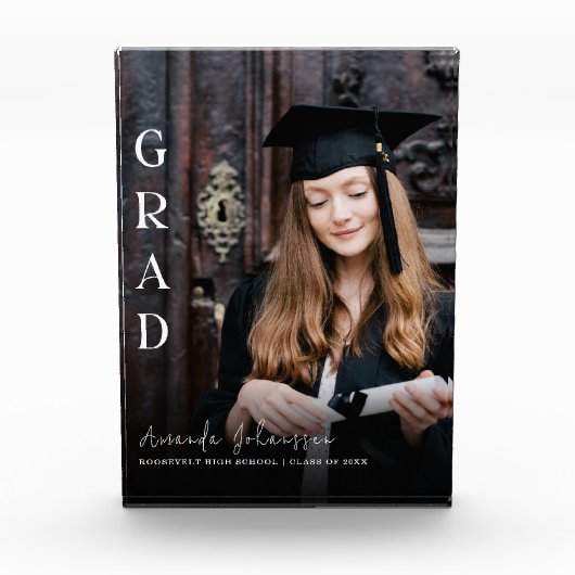 2024モダングラッドホワイトスクリプトオーバーレイKeepsake フォトブロック