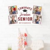 2024モダン年の白赤卒業クラス4 PHOTO 横断幕 (インサイチュ)