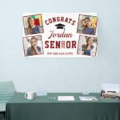 2024モダン年の白赤卒業クラス4 PHOTO 横断幕 (トレードショー)