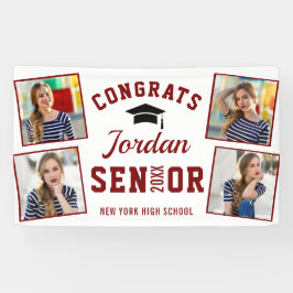 2024モダン年の白赤卒業クラス4 PHOTO 横断幕