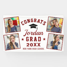 2024モダン年の白赤卒業クラス4 PHOTO 横断幕