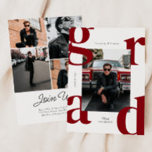 2024モダン年はっきりした卒業の赤クラス