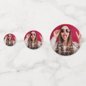 2024モダン年カスタム写真卒業パーティー コンフェッティ (正面)