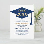 2024モダン年シンプル卒業パーティーのクラス 招待状 (スタンド正面)