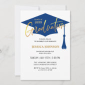 2024モダン年シンプル卒業パーティーのクラス 招待状 (正面)