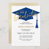 2024モダン年シンプル卒業パーティーのクラス 招待状 (正面/裏面)