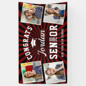 2024モダン年赤卒業クラスPHOTO 横断幕 (縦)