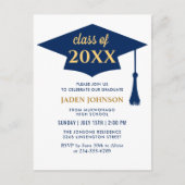 2024モダン年PHOTO卒業パーティーのクラス シーズンポストカード (正面)