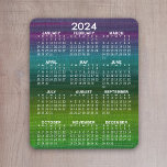 2024モダン抽象芸術カレンダー（縦） マウスパッド<br><div class="desc">2024モダン年のカレンダー付きA.新年のカラフルビジネスアイテム。色の代わりにカレンダーの背景を表示するエキサイティングな無地のオプション。</div>