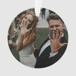 2024モダン結婚年の写真 オーナメント