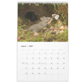 2024ログパイルハウスカレンダーでマウスをジョージ カレンダー (3月 2027)