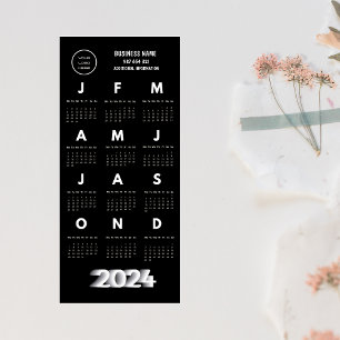 2024ロゴカレンダー白黒