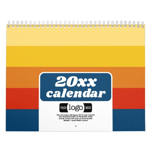 2024ロゴ – ビジネスギフト – 興味深いパターン カレンダー (カバー)