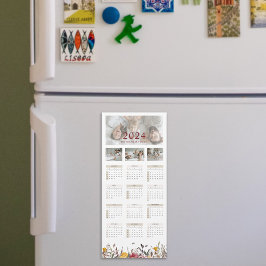 2024ワイルドフラワーフォトカレンダー磁気カード