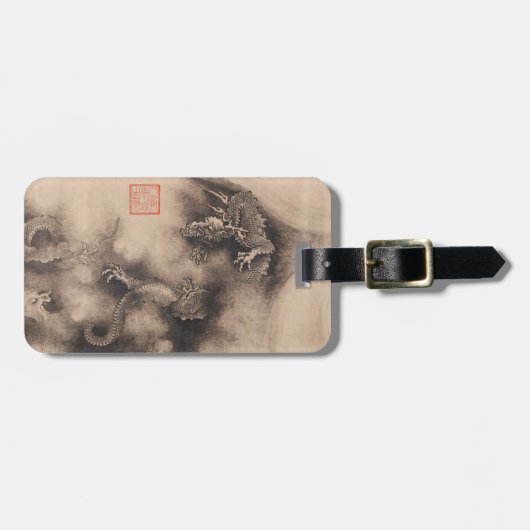 2024中国の年初のドラゴン絵画ラゲージタグ ラゲッジタグ (正面横)