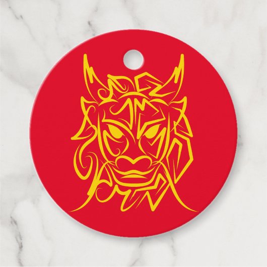 2024中国の年旧正月4722ドラゴン フェイバータグ (正面)