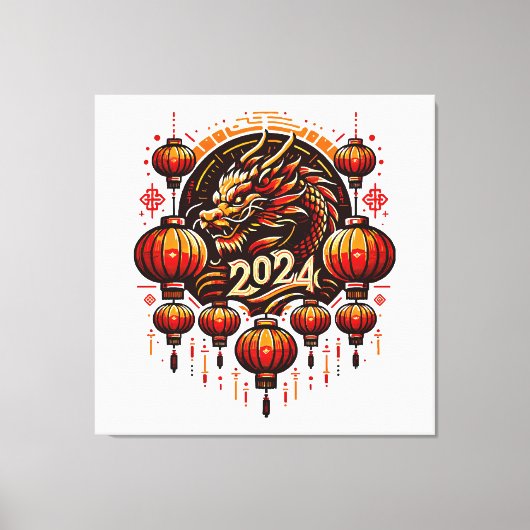 2024中国の年明け キャンバスプリント (正面)