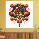 2024中国の年明け キャンバスプリント (インサイチュ (リビング))