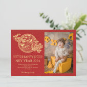 2024中国の年正月、辰年レッドホリ シーズンカード (スタンド正面)