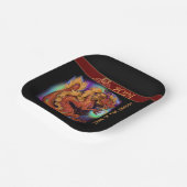 2024中国の〔占星術の〕十二宮図辰年新年 ペーパープレート (傾斜あり)