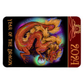 2024中国の〔占星術の〕十二宮図辰年新年 マグネット (横)