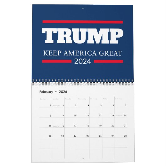 2024保年の素晴らし投票 カレンダー (2月 2026)