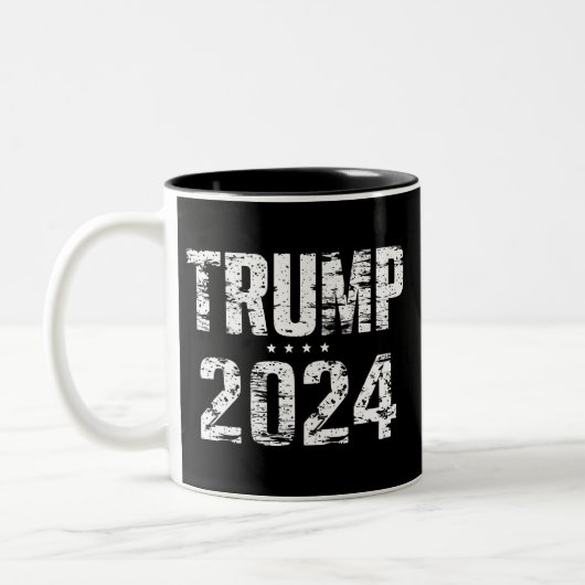 2024保年アメリカ素晴らしトランプ ツートーンマグカップ (左)