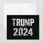 2024保年アメリカ素晴らしトランプ ポストカード (正面/裏面)