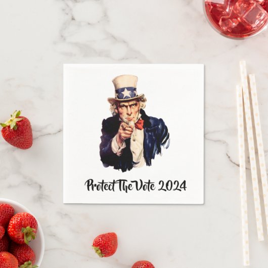 2024保護年のナプキンス投票 スタンダードカクテルナプキン (インサイチュ)