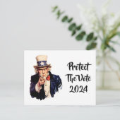 2024保護年の投票はがき ポストカード (スタンド正面)