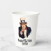 2024保護年投票 紙コップ (正面)