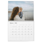 2024写真パーソナライズされたカレンダー カレンダー (2月 2026)