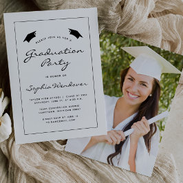 2024写真白黒卒業縁ど会会 招待状