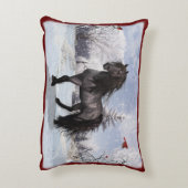 2024冬の休日フリーシアホースのカスタマイズ アクセントクッション (裏面(縦))