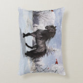 2024冬の休日フリーシアホースのカスタマイズ アクセントクッション (正面(垂直))