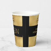 2024卒業ナースBSN名Yearブラック金ゴールド 紙コップ (右)